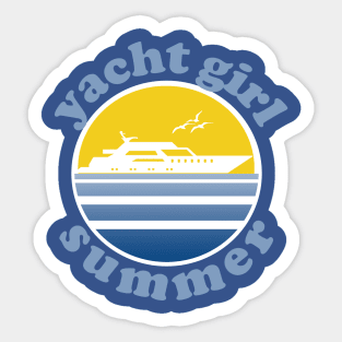 Yacht Girl Summer Sticker